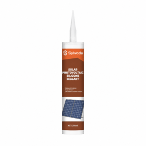 Sylvoda solar photovoltaic silicone sealant cartridge with PV panel graphic