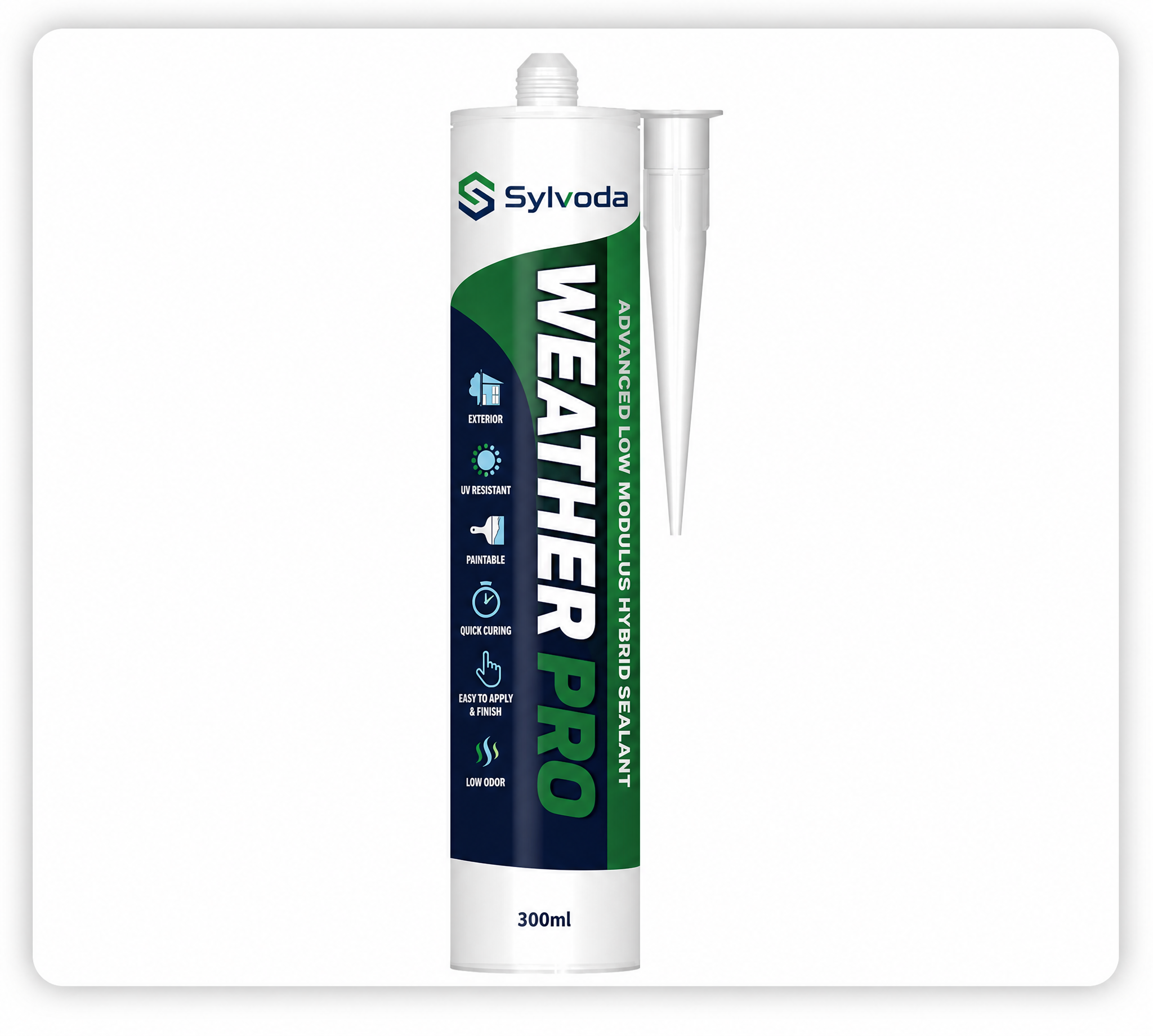 Sylvoda WEATHER PRO structural MS polymer adhesive sealant in a 300ml cartridge