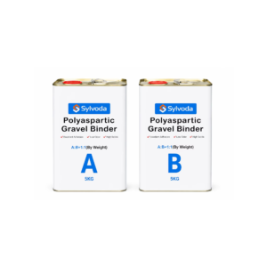 Sylvoda Polyaspartic Gravel Binder two-component A and B metal can set