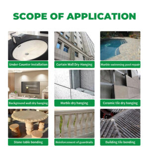 Epoxy Resin Gap Filling Paste Adhesive for Stone, Marble and Tile Bonding